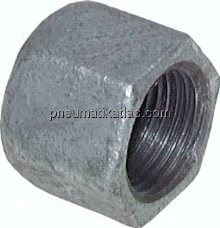 Verschlusskappe Rp 3/8", Temperguss verzinkt
