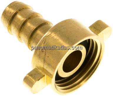2/3-Schlauchtülle, mit Mutter G 1/2"-10mm, gerade