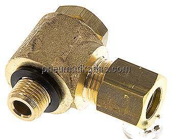 Winkel-Klemmringverschraubung G 1/8"-8 (M12x1)mm, Messing