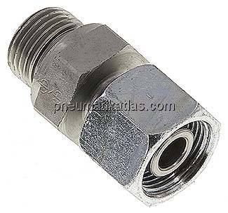 Einstellb. Schneidringverschr. G 1/2"-14 S, Stahl verzinkt