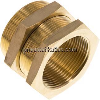 Schottverschraubung G 1-1/2"-M 54x2, Messing