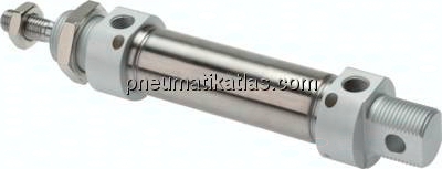 ISO 6432-Zylinder, doppeltwirkend, Kolben 20mm,Hub 250mm