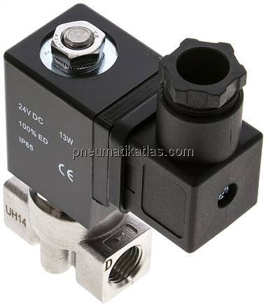 2/2-Wege Magnetventil G 1/4", stromlos geschlossen (NC),24 V DC Eco