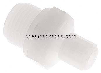 Gerade Verschraubung G 1/2"-6x4mm, PVDF