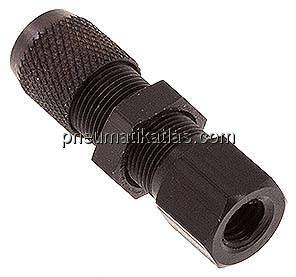Aufschraub-Schott-Verschraubung M 5-4,3x3mm,Aluminium