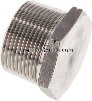 HD-Verschlussstopfen Außenskt. NPT 1-1/4", V4A