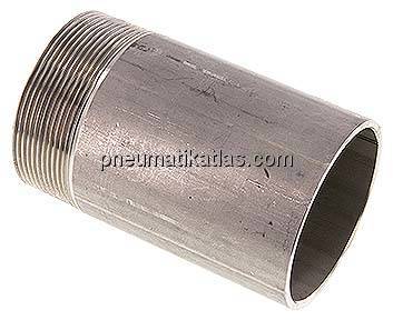Anschweißnippel R 2-1/2"-120mm-76,1mm, 1.4571