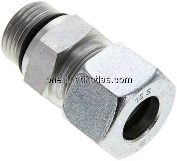 Gerade Schneidringverschr. UNF 7/8"-14-16 S (M24x1,5), Stahl verzinkt