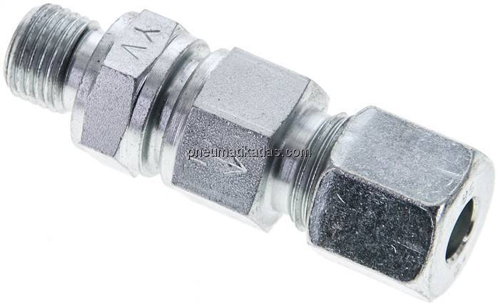 Hydraulik-Rückschlagventil 8 S (M16x1,5)-G 1/4", Stahl verzinkt