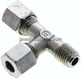 LE-Schneidringverschraubung M 12x1,5 (konisch)-8 L (M14x1,5), Stahl verzinkt