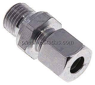 Gerade Schneidringverschr. M 14x1,5-8 L (M14x1,5), Stahl verzinkt