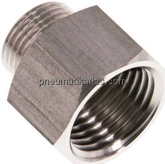 Reduziernippel G 3/8"(AG)-G 1/2"(IG), 1.4571