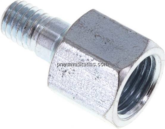 Adapter gerade (Schmiernippel) M 6 (konisch) AG - M 10x1 IG