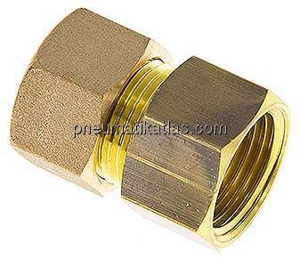 Aufschraub-Klemmringverschraubung G 1/2"-14 (M20x1,5)mm, Messing