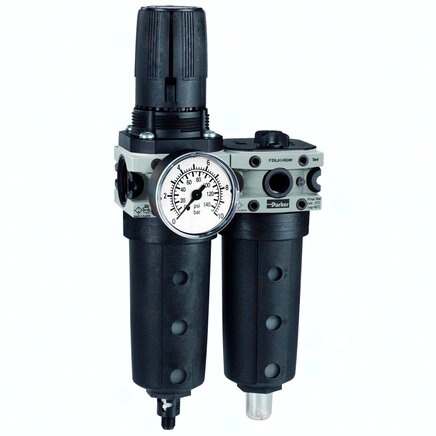 6708 00 21 Transair G1/2 Filter Regulator And Lubricator With Gauge