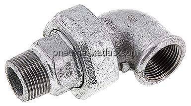 Winkel-Verschraubung flach dichtend Rp/R 3/4"(IG/AG)