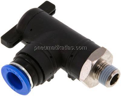 Winkel-Absperrhahn R 1/4"-12mm, IQS-Standard