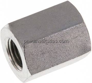 Hochdruck-Muffe G 3/8"-G 1/4", Stahl verzinkt