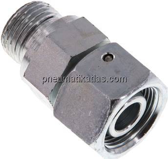 Einstellb. Schneidringverschr. G 1/2"-16 S, Stahl verzinkt