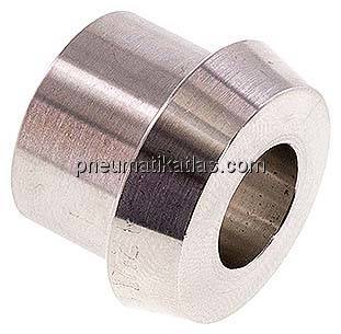 Kegelstutzen (Milchgewinde) 22mm Kegel-17,2mm, 1.4301