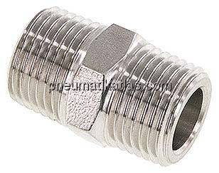 Doppelnippel NPT 1/2"-NPT 1/2", 1.4571