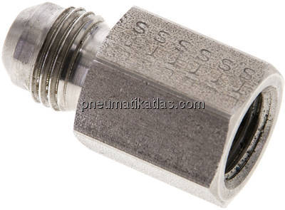 Reduziernippel UNF 9/16"-18(JIC-AG)-NPT 1/4"(IG), 1.4436