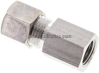 Aufschraub-Schneidringverschr. M 14x1,5-10 L (M16x1,5), Klemmring 1.4571 (NC)