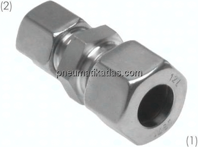 Reduzierverschraubung 20 S (M30x2)-10 S (M18x1,5), Klemmring 1.4571 (NC)
