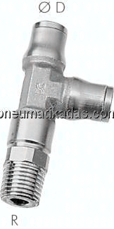 LE-Steckanschluss R 1/4"-6mm, Baureihe Edelstahl