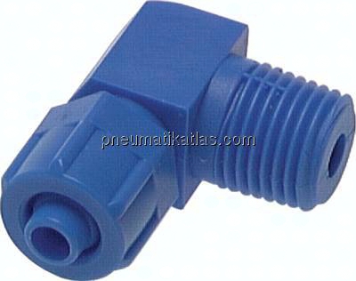 Winkel-Verschraubung R 1/4"-11,6x9mm, Kunststoff (POM)