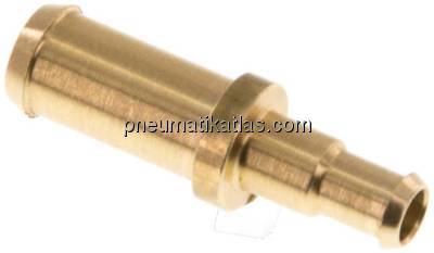 Gerader Steckanschluss 6mm-4mm innen, Messing