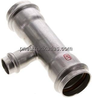 Pressfitting, T-Stück, 35x18mm innen, 1.4404