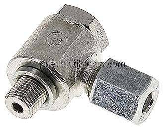 Winkel-Schwenkverschraubung G 1/8"-6 L (M12x1,5), Stahl verzinkt