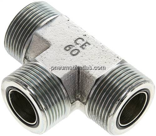 ORFS-T-Verschraubung UN 1-7/16"-12(AG)