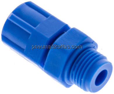 Gerade Verschraubung G 1/8"-6x4mm, Kunststoff (POM)