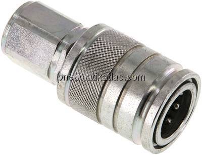 Steckkupplung ISO7241-1A, Muffe Baugr.2T, M 18x1,5(IG)