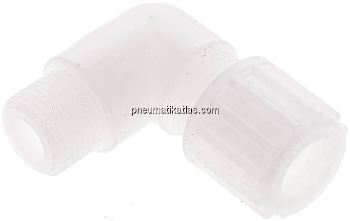 Winkel-Verschraubung G 3/8"-12x10mm, PVDF