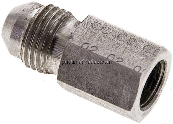 Reduziernippel UNF 1/2"-20(JIC-AG)-G 1/8"(IG), 1.4571