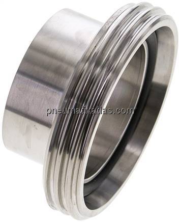 Gewindestutzen (Milchgewinde) Rd 78 x 1/6"-53,0mm, 1.4404