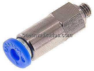 Rückschlagventil M 5-4mm, Durchfluss vom Schlauch zum Gewinde, IQS-Standard