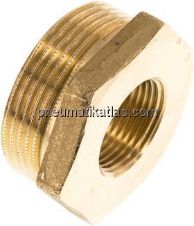Reduziernippel G 1-1/2"(AG)-G 3/4"(IG), Messing