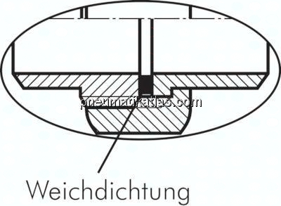 Anschweißverschraubung flach dicht. R 1/2"(AG)-21,3mm