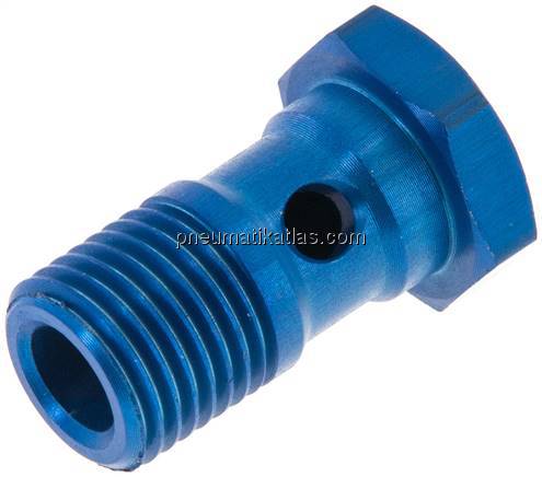 Hohlschraube, 1-fach G 1/4"-25,0mm, Aluminium