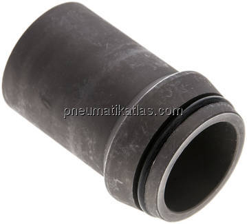 Anschweißnippel 30 x 3mm, Stahl phosphatiert