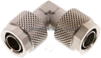Winkel-Verschraubung 10x8mm, Messing vernickelt