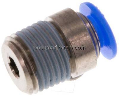 Gerader Steckanschluss R 1/8"-4mm, Mini m. Innensechskt.