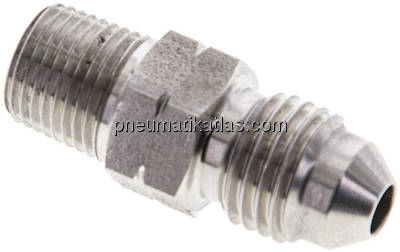 Doppelnippel NPT 1/8"-UNF 7/16"-20(JIC), 1.4571