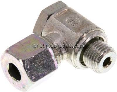 Winkel-Schwenkverschraubung G 1/4"-8 S (M16x1,5), Stahl verzinkt