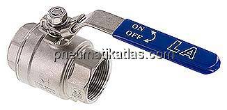 Edelstahl-Kugelhahn, Eco-Line leicht, G 1-1/2", 0 bis 63bar