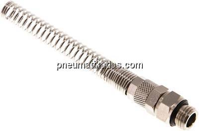 Gerade Drehverschraubung G 1/4"-8x5mm mit Knickschutz